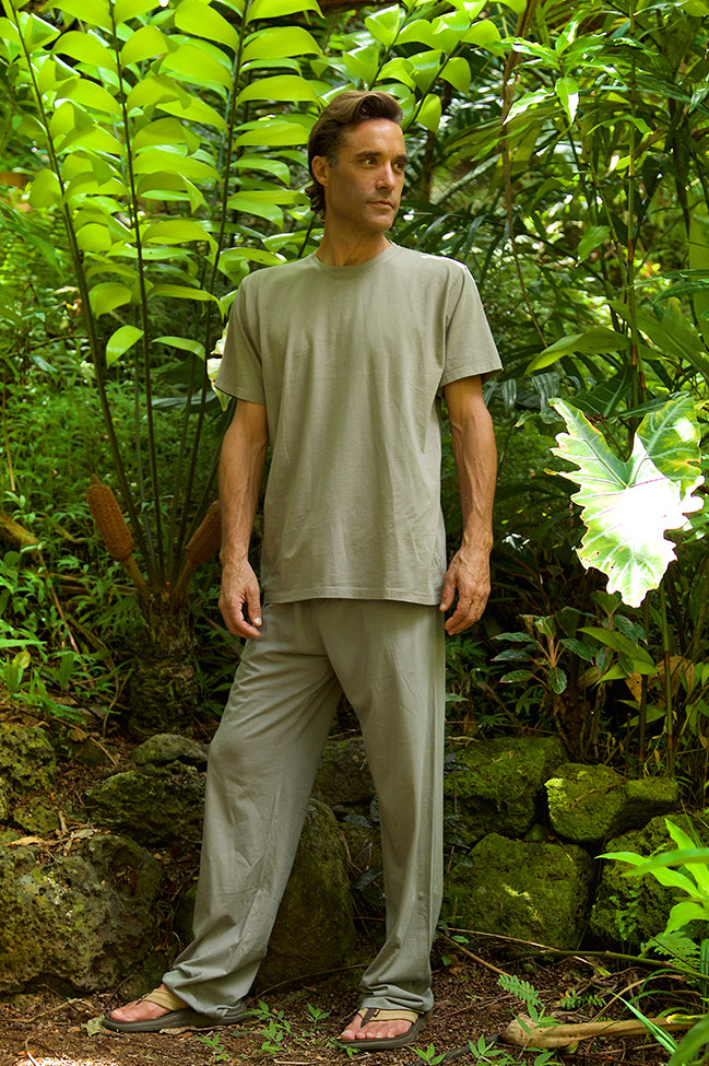 Organic Cotton, tee, tshirt, t-shirt, shortsleeve, short sleeve, s/s, olive, men, men's, eco-friendly, low impact dye, made in usa, environmentally friendly,